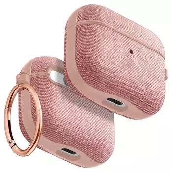 Spigen AirPods 3 Case Airpods 3rd Generation Case Cover Fabric Wireless Charging Compatible Carabiner Ring with Film Shock Absorption Lightweight