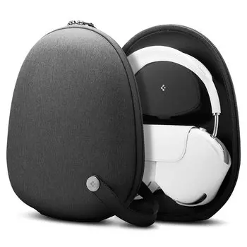 Spigen Klasden Carrying Case Pouch Bag for Airpods Max Charcoal Gray with Smart Case for Sleep - (Compatible Mode)