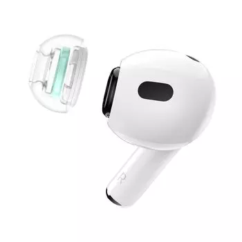 SpinFit Spin Fit SuperFine AirPods Pro Compatible with 1st 2nd Generation Medical Silicone Earpieces pair of ML pair of adapter & (1 size/1 included)