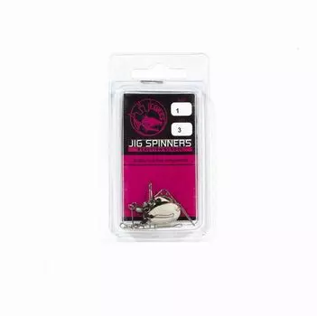 Спиннер Tackle Tactics Jig Spinner, размер 1, 3 шт. в упаковке, никель, Колорадо (5799)