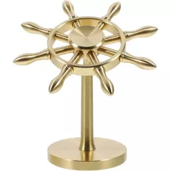 Спиннеры Fidget, латунный спиннер Fidget, кинетические настольные игрушки Spin с подставкой, игрушка-гироколесо, высокоскоростной подшипниковый спиннер для рук Anxiness Finger Toys Gyro 9.5*9*4.7cm/3.54*3.74inch золотой