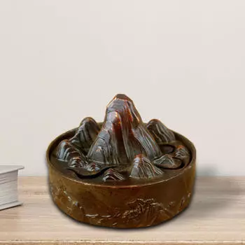 Спиральная курильница для благовоний Mountain Censer Decor Печь-держатель со съемной крышкой для