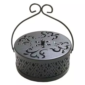 Спираль от комаров Forest Incense Mosquito Спираль от комаров черная держатель, держатель, для улицы, кемпинга, коробка, держатель, чехол, железный, SD-KATORI5000BK