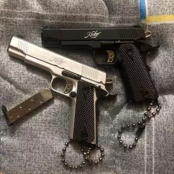 Сплав 1:3 Мини 1911 Пистолет Модель Брелок Подвеска Съемный Поддельный Игрушечный Пистолет Для Оружия Взрослых Детей Рождественский Подарок