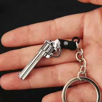 Сплав пистолета Мини пистолет металлический брелок пистолет револьвер стреляющий пистолет брелок игрушка-непоседа пистолет игрушка рождественский подарок украшения игрушки 5 см