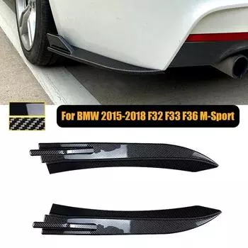Сплиттер заднего бампера, боковой спойлер Canards, чехол, обвес, накладка для BMW 2015-2018 F32 F33 F36 M-Sport M Tech, автомобильные аксессуары чёрный