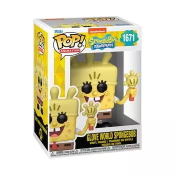SpongeBob SquarePants Glove World 25th Anniversary Figure SpongeBob SquarePants Anniversary GLOVE WORLD SPONGEBOB Glove Light Funko Vinyl Animation