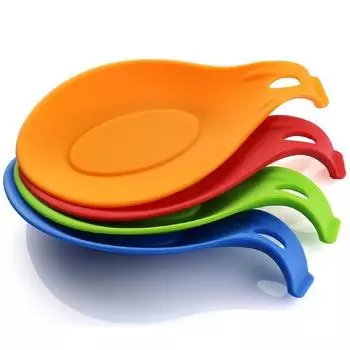 Spoon Rest Silicone Spoon Rest Cooking Utensil Holder Kitchen Supplies Spoon Ladle Rack Household Gadgets Convenience Pad M