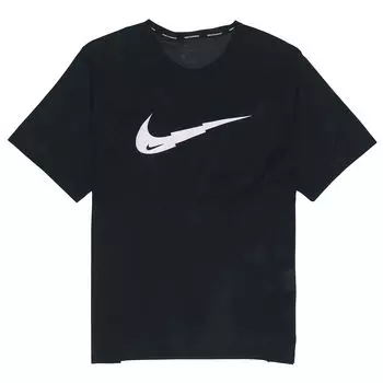 Спортивная футболка с короткими рукавами Nike Quick-Dry из дышащей сетки, мужские топы, черные DB4006-010 S