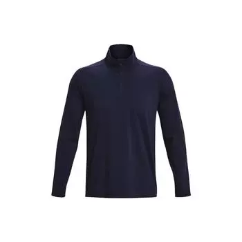 Спортивная футболка Under Armour Meridian с молнией и высоким воротником и длинными рукавами, мужские топы, темно-синие 1379673-410 XL