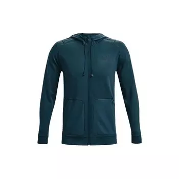 Спортивная куртка с капюшоном Under Armour Rush Series с логотипом, мужские топы, светло-серый, синий 1367770-413 XL
