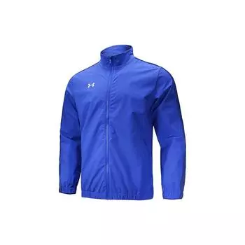 Спортивная тканая куртка с принтом «елочка» с воротником-стойкой Under Armour, мужская куртка королевского синего цвета 22500401-400 M