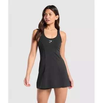 Спортивное платье GYMSHARK черное B4A9Q BB2J