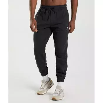Спортивные брюки Gymshark Essential Oversized, черные, A2a7t Bbbb XS
