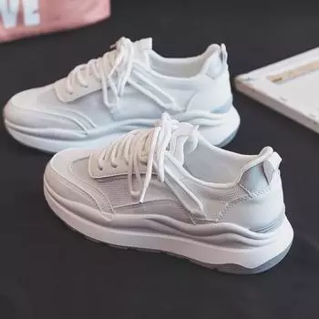 Спортивные летние тонкие дышащие туфли Argan Dad Shoes женские новые летние туфли с сетчатой поверхностью белые туфли 35 бежевый
