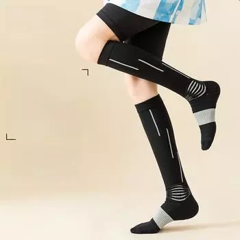 Спортивные носки Max Men s Gradient Compression: Длинная трубка, эластичная для прыжков, бадминтона и бега. XXL (44-47)