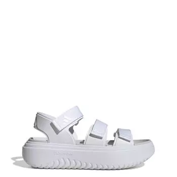 Спортивные сандалии SLYN сандалии NJG57 Обувь Один см [Adidas] Женские Белые/Белые/Серые (JI4325) +25,5