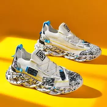 Спортивные теннисные кроссовки для мужчин Snekars Anime Shoes Эластичные шнурки Мужская мода Платформа Кроссовки мужские готические теннисные не кожаные повседневные красные 6.5 чёрный