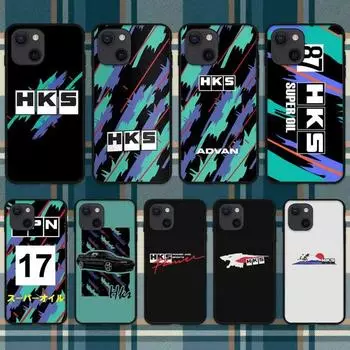 Спортивный автомобиль HKS JDM аксессуары чехол для телефона iPhone 11 12 Mini 13 14 Pro XS Max X 8 7 6s Plus 5 SE XR Shell iPhone13mini