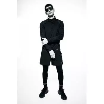 Спортивный топ HM dryMove Zip Top черного цвета S