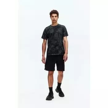 Спортивный топ HM Regular Fit dryMove черного цвета с узором XS