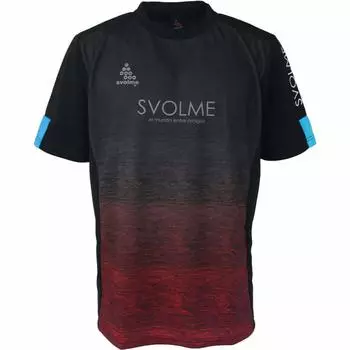 Спортивный топ SVOLME Heather Gradient, размер M, 1203-59200, черный/красный