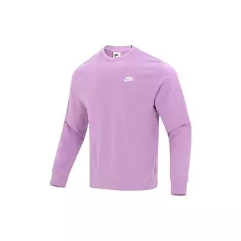Спортивный вязаный свитер с круглым вырезом Nike Solid Logo, мужская верхняя одежда, фиолетовый BV2667-591 XL