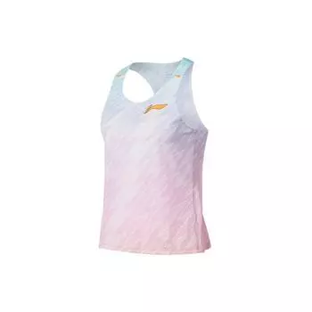 Спортивный жилет Li Ning Gradient Color Block, женские топы, розовый AAYS038-1 XL