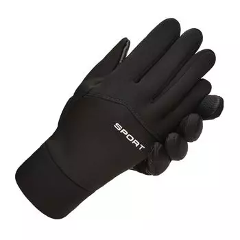 Sports Gloves Warm Men s Fingerless Winter Velvet Thickened Warm Touch Screen Cold-proof Cycling Waterproof Full-finger Gloves for Women M