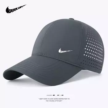 Sports Hat Men Summer Quick-Dry Baseball Cap Outdoor Sun Protection Sun Hat Casual Fishing Sun Protection Baseball Cap for Women Dark gray Regular code (55-59cm)