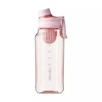 Sports water cup student summer cup outdoor fitness high-value water bottle carries a plastic cup with a handle 750ml