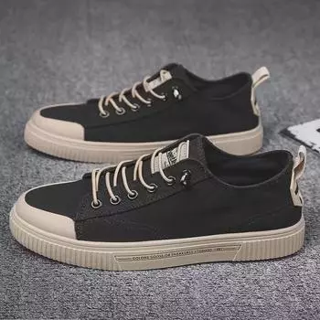 Spring 2023 Men s Breathable Canvas Slip-On Shoes - Trendy and Comfortable for Work 39
