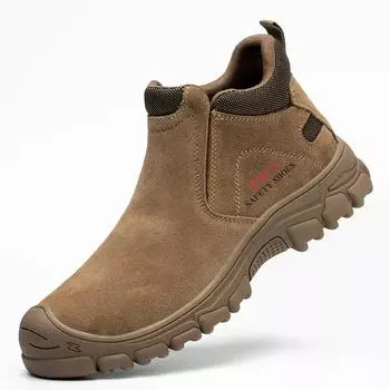Spring And Autumn Annals Men Work Safety Shoes Indestructible Work Sneakers Protective Steel Toe Shoes Slip-resistant Shoes 41