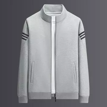 Spring and Autumn Casual Sweatshirts for Men, New Spring Wear, Stand-up Collar Sweatshirts, Men s Loose Sports Coats, Long-sleeved Tops L