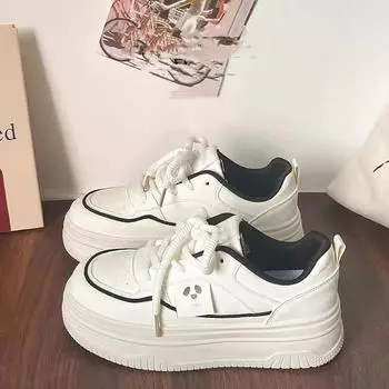 Spring and Autumn High Quality Women s Shoes 2024 Fashion Color Blocked Round Toe Lace Up Low Top Casual Women s Sports Shoes 35