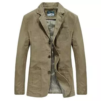 Spring and Autumn Jacket Men s Middle-aged Suit Pure Cotton Casual Small Suit Large Size Men s Jacket M