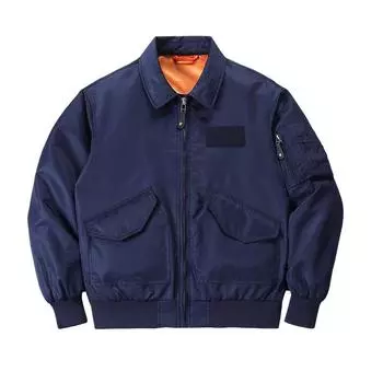 Spring and Autumn Joker Baseball Uniform Men s Coat Leisure Sports Stand Collar Short Coat Tooling Jacket Thin. M