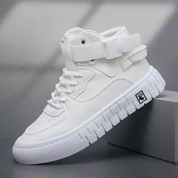 Spring and Autumn New Classic Men s Shoes Fashion Thick soled Sports Shoes Youth High Top Casual Skateboarding Shoes sneakers 39