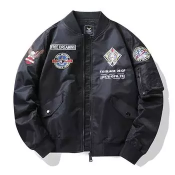 Spring and Autumn New Jacket Men s Embroidered Baseball Suit Large Size Jacket Tooling Jacket M