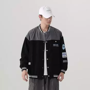 Spring and Autumn New Korean Style Men s Jacket Trendy Brand Baseball Jacket Top Versatile Casual Loose Jacket Boys Handsome Clothing M