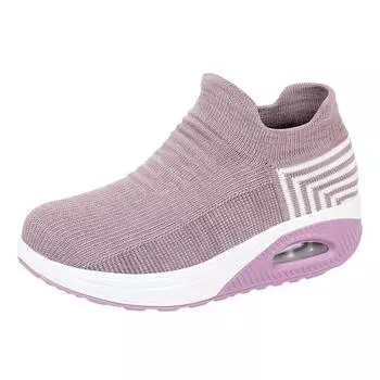 Spring and autumn new women s casual sports shoes non-slip light flat mesh surface breathable walking vulcanized shoes 35