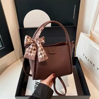 Spring and summer bags 2025 women s shoulder messenger bag versatile portable tote bucket bag