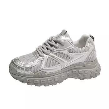Spring Autumn New Designer Mesh Platform Sneakers for Women Fashion Solid Color Sports Luxury Shoes Women Zapatillas Mujer 35