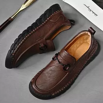 Spring Autumn New Men s Genuine Leather Casual Shoes Handmade Soles Oxford Shoes Men s Outdoor Hiking Shoes Free Delivery 38