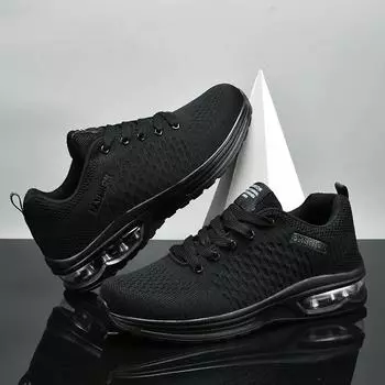 Spring Autumn New Men s Shoes Mesh breathable antislip Sneakers Soft soled casual footwear Fashion comfort male shoes Zapatos 38 чёрный