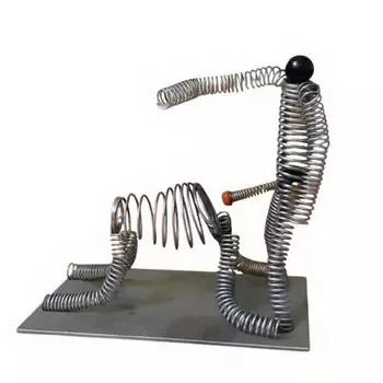 Spring Man Desk Toy Hilarious Interactive Stress Relief Toy Desktop Flexible Spring Figure Decoration Prank Gift for Friends A