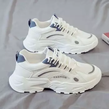 Spring men s shoes new breathable mesh shoes men s trendy versatile platform sports shoes casual dad shoes trendy shoes 39