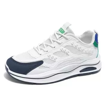 Spring New Breathable White Shoes Versatile Thick Soled Sports and Leisure Board Shoes Casual Shoes 40 чёрный