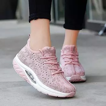 Spring New High Quali Women Vulcanized Shoes For Women Breathable Light Big Sneakers Air Cushion Non-slip Shoes Woman 35 зелёный