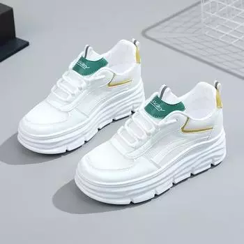 Spring New Women Sneakers High Quality Comfortable Casual Shoes Student Board Shoe Small White Shoe Street Style Platform Shoes 34 белый